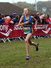 Sophie Burnett, Birtley 's 2nd leg runner in the under-17 women, National Cross Country Relays, Berry Hill Park, Mansfield. Photo: David T. Hewitson/Sports for All Pics